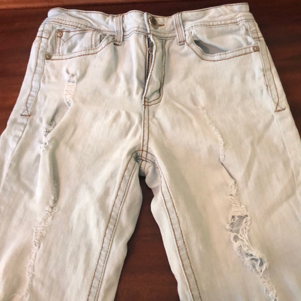 Almost Famous Light Wash Straight Length Jeans